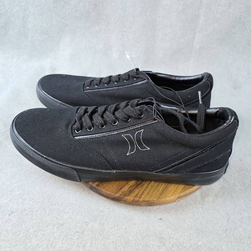 Men's Sz 12 **New** Hurley Black Lace Sneakers - Picture 5 of 9